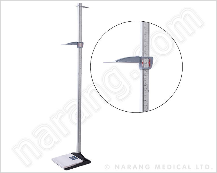 Height Measuring Scale with Weighing Machine