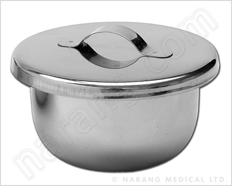 Gallipots Cup Shaped (Stainless steel ) with cover