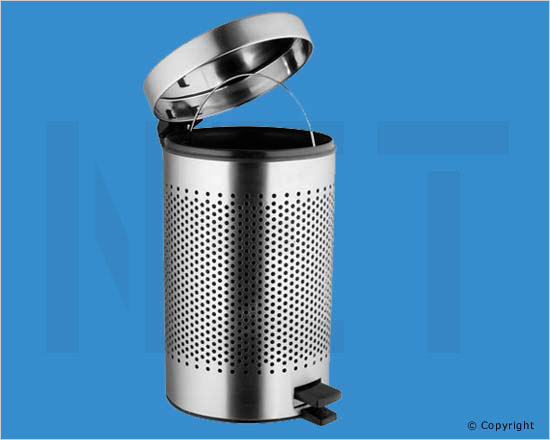 Perforated Step On Garbage Can (Waste Bin) with Inside Plastic Bucket