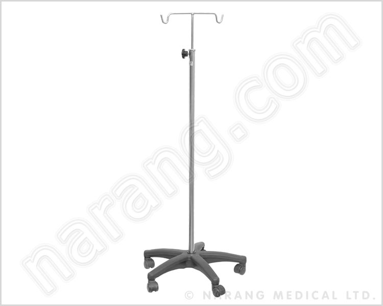 IV Pole/Saline Stand - Deluxe (5-Winged Base)