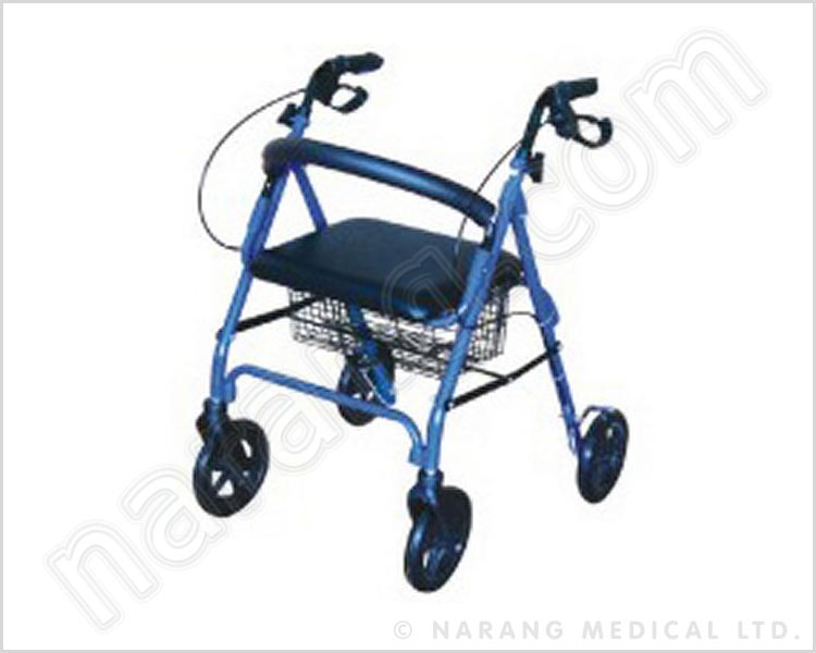 ROLLATOR with Seat, Backrest: & Brakes